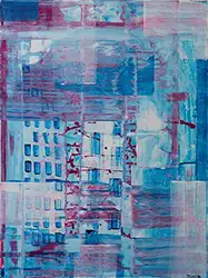 Marcin Wolski - Akryl na płótnie  Kłutnia sąsiedka