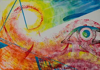 Marcin Wolski - Akryl na płótnie  Prometeusz