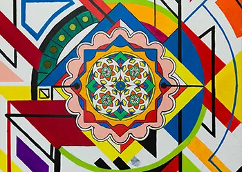 Marcin Wolski - Akryl na płótnie  Krzesło na poczekalni