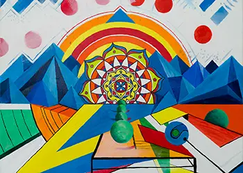 Marcin Wolski - Akryl na płótnie Wschód słońca