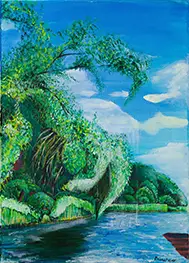 Marcin Wolski - Akryl na płótnie Cieszyno koło dzikiej plaży