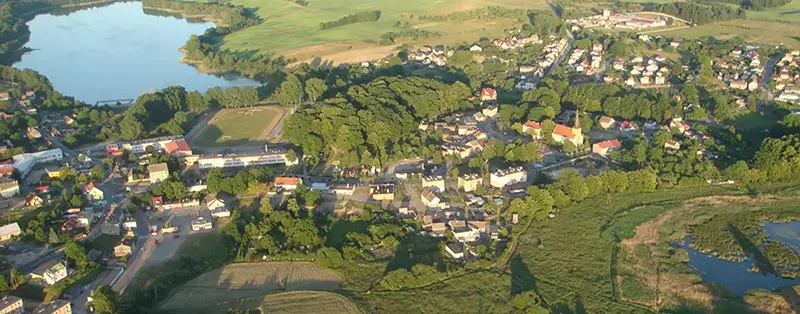 Węgorzyno z lotu ptaka 03 lipca 2010