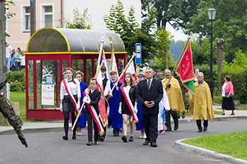 Uroczystość  pod Pomnikiem Poległych w Służbie RP