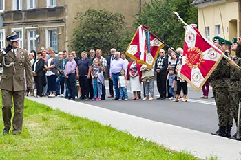 Uroczystość  pod Pomnikiem Poległych w Służbie RP