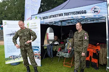 Uroczystość  pod Pomnikiem Poległych w Służbie RP