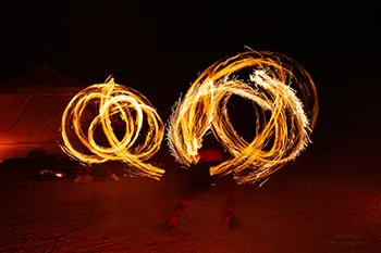 Pokaz tańca z ogniem