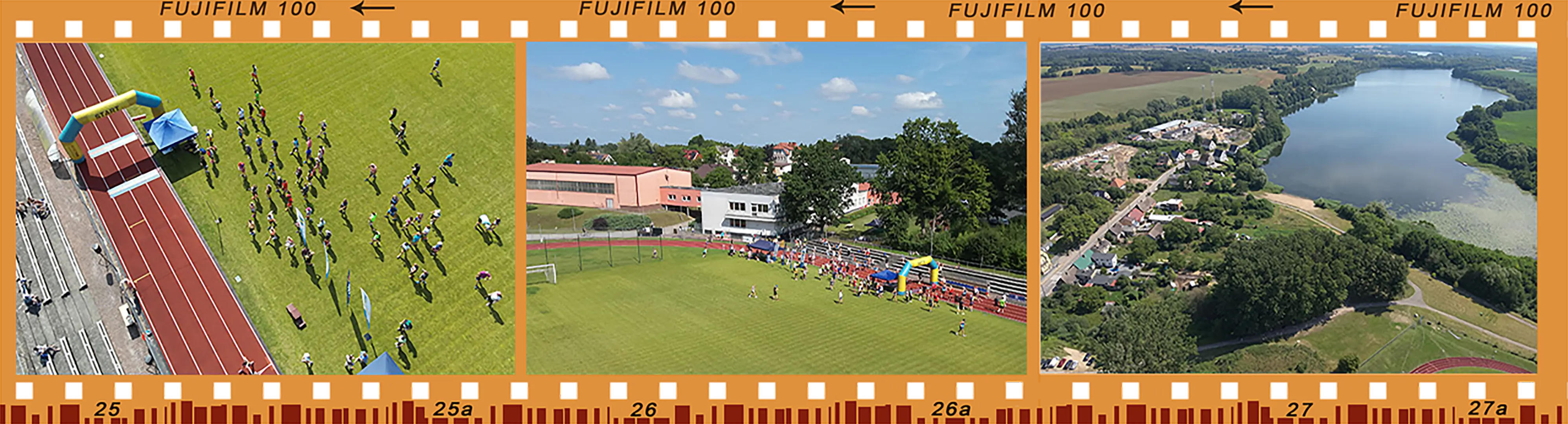 Bieg i Marsz z Węgorzem - widziany z drona