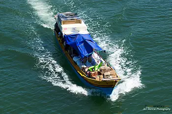 Łódź transportowa - Morze Karaibskie - Cartagena Kolumbia