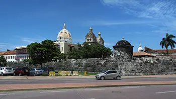 Cartagena - stare miasto, mury obronne