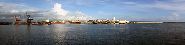 Dominican Republic - Puerto Haina - port of Rio Haina