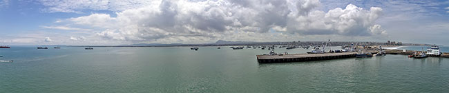 Harbor in Manta, Ecuador